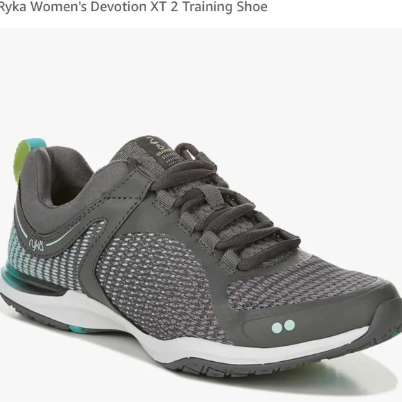 Ryka Devotion TX Training Shoes gray & teal NWOB - Picture 4 of 9